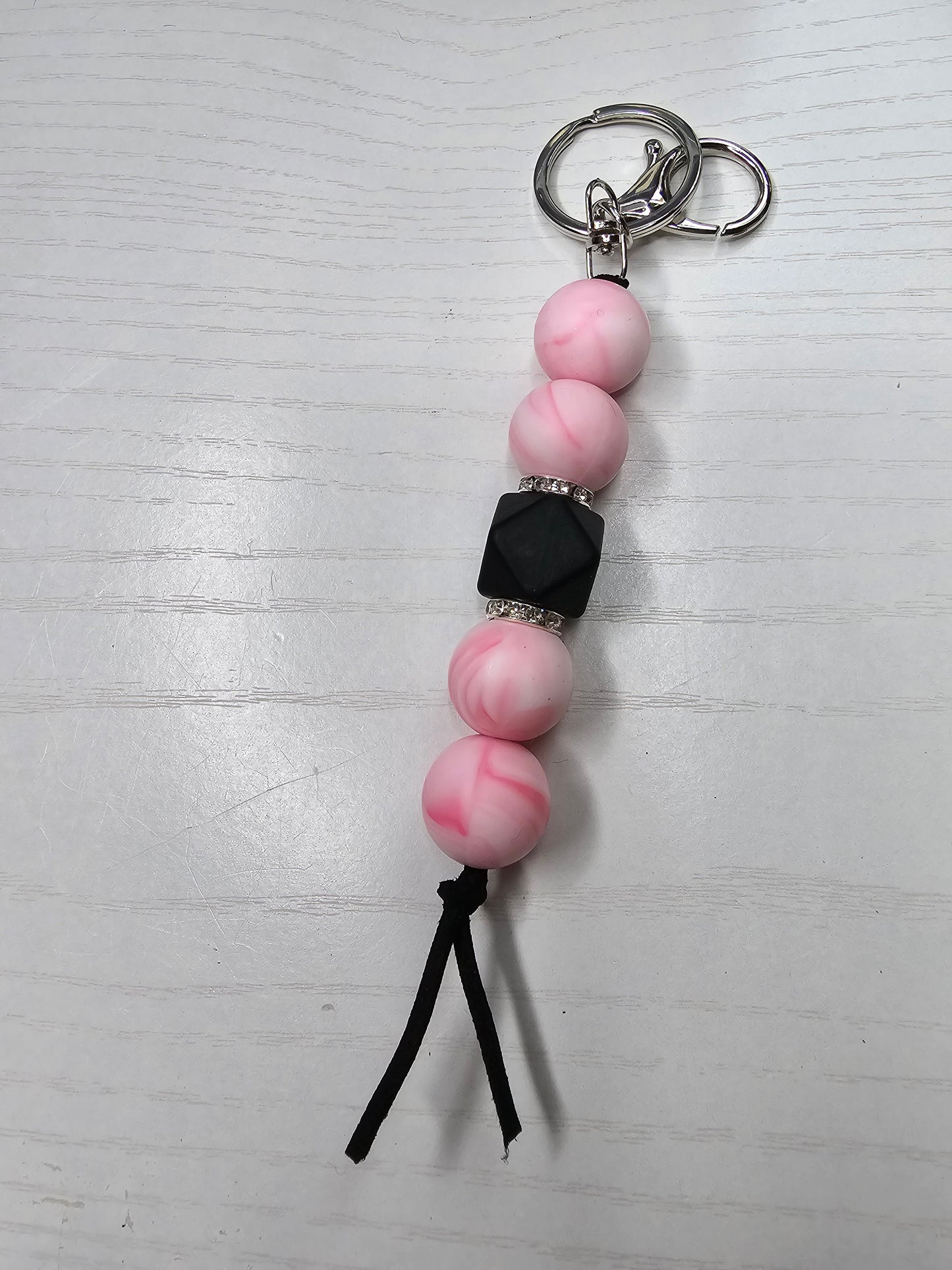 Candy Swirl Princess Silicone Keychain