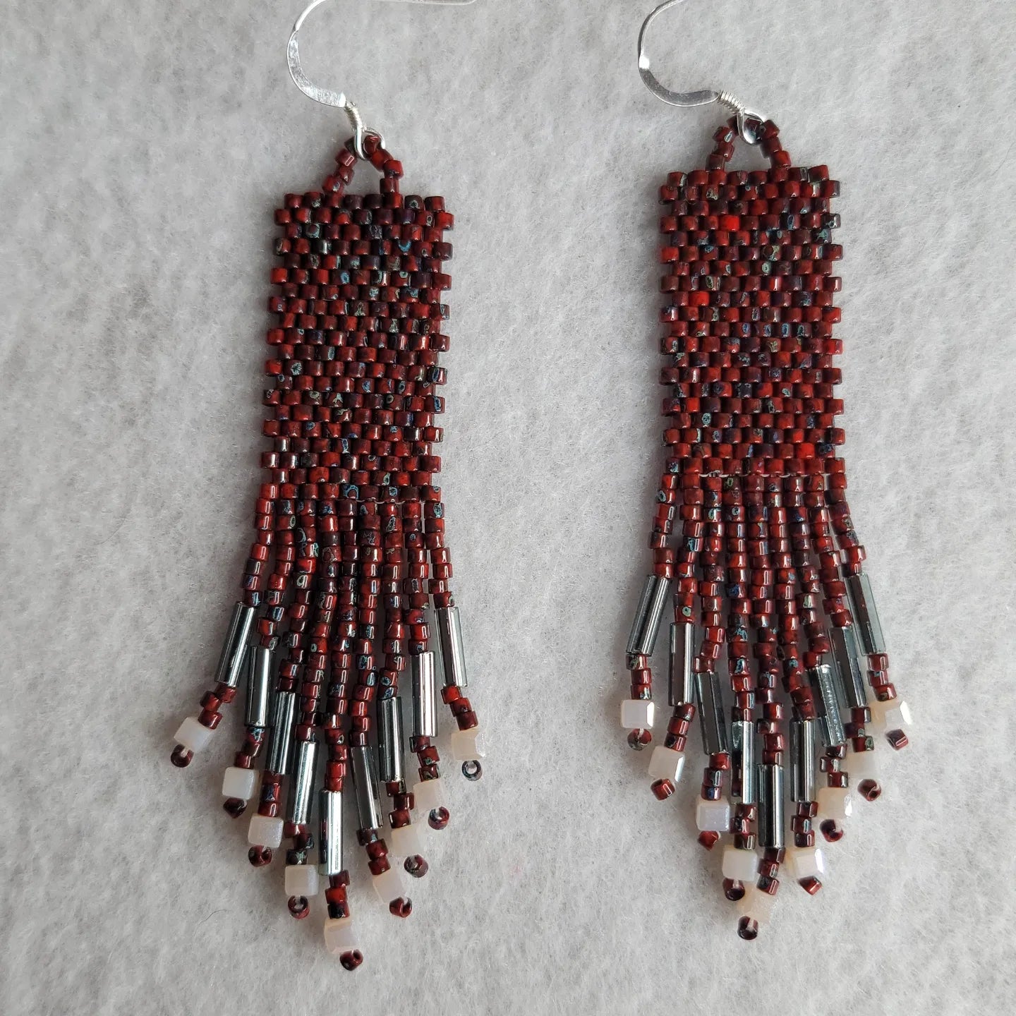 Handmade Rustic Western Beaded Earrings