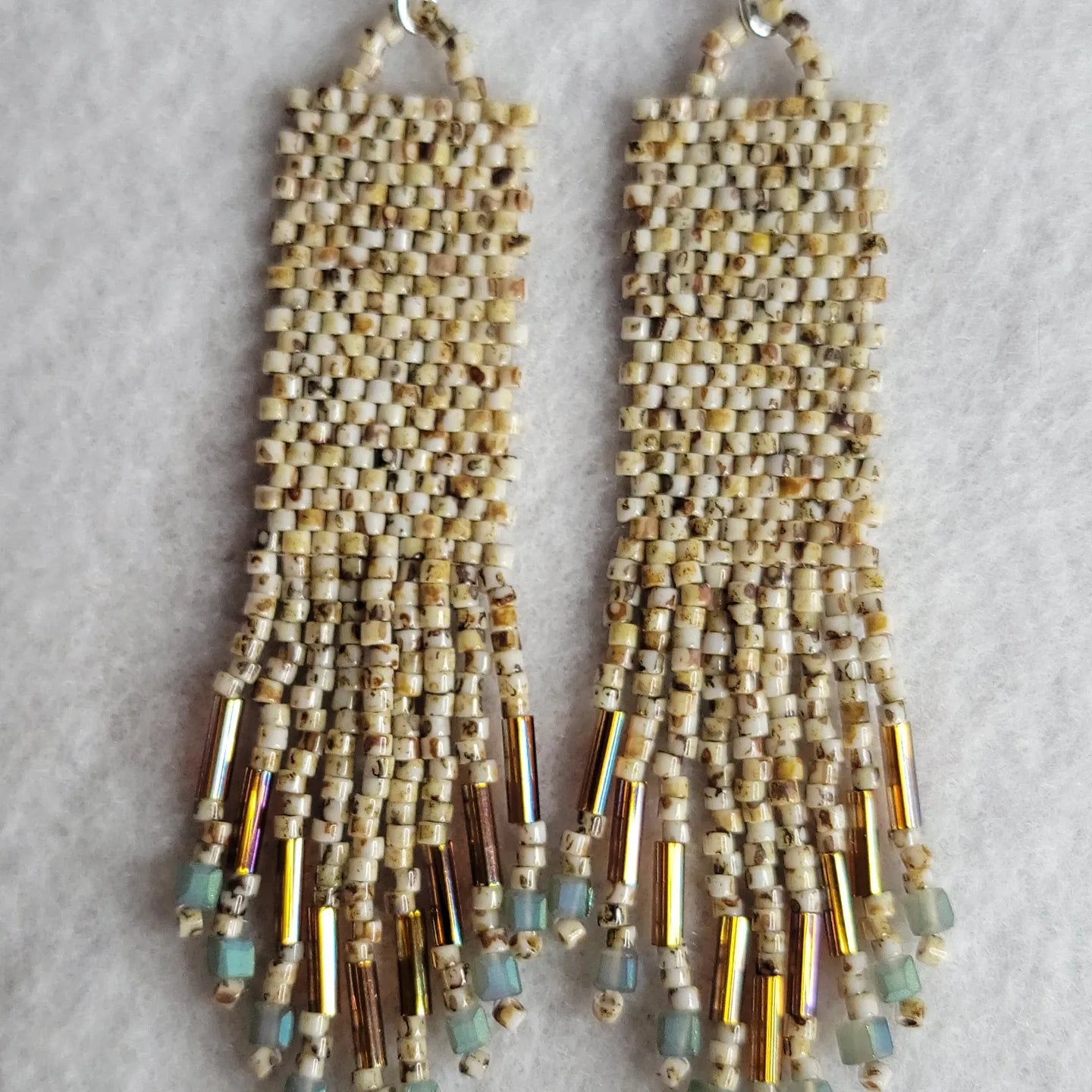 Handmade Rustic Western Beaded Earrings