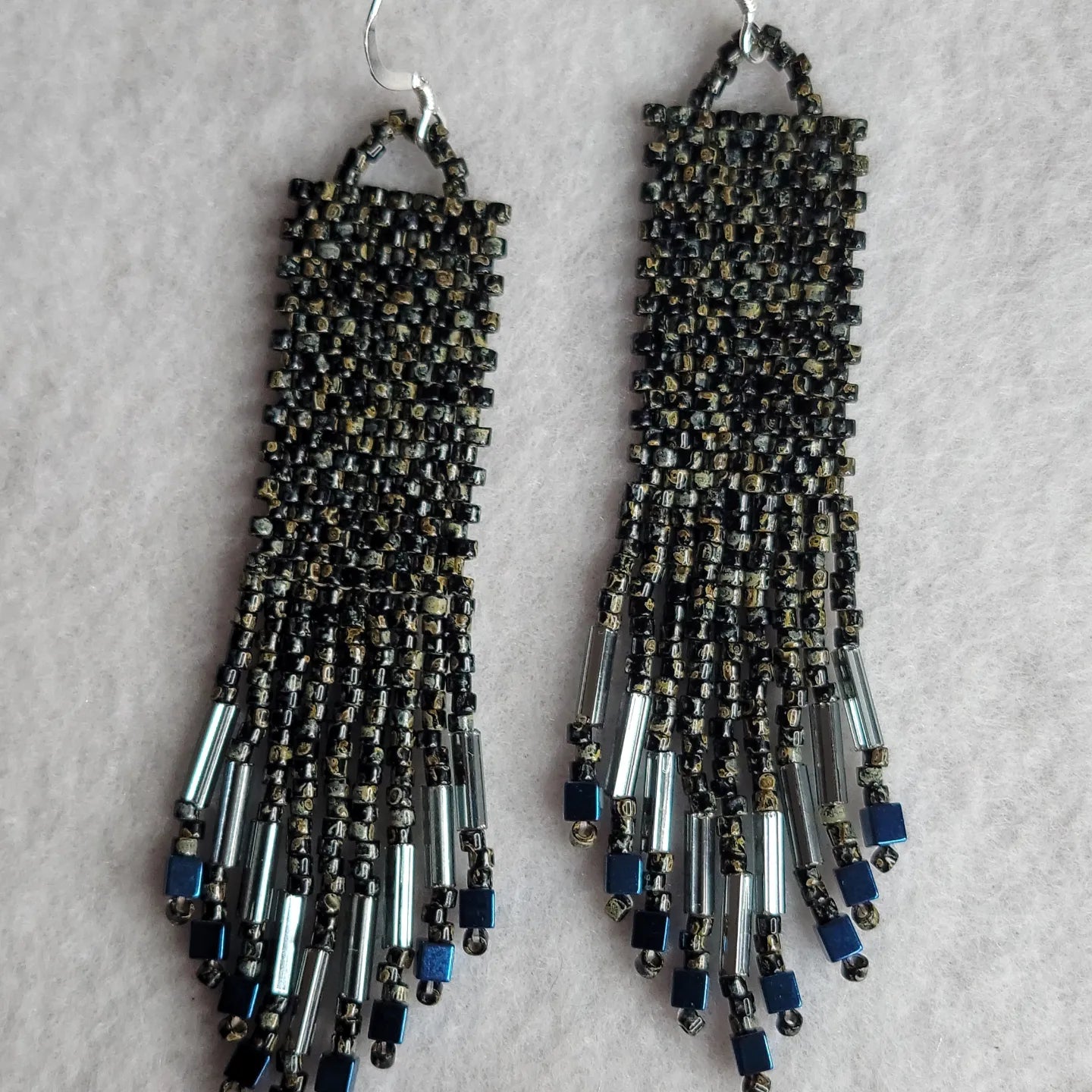 Handmade Rustic Western Beaded Earrings