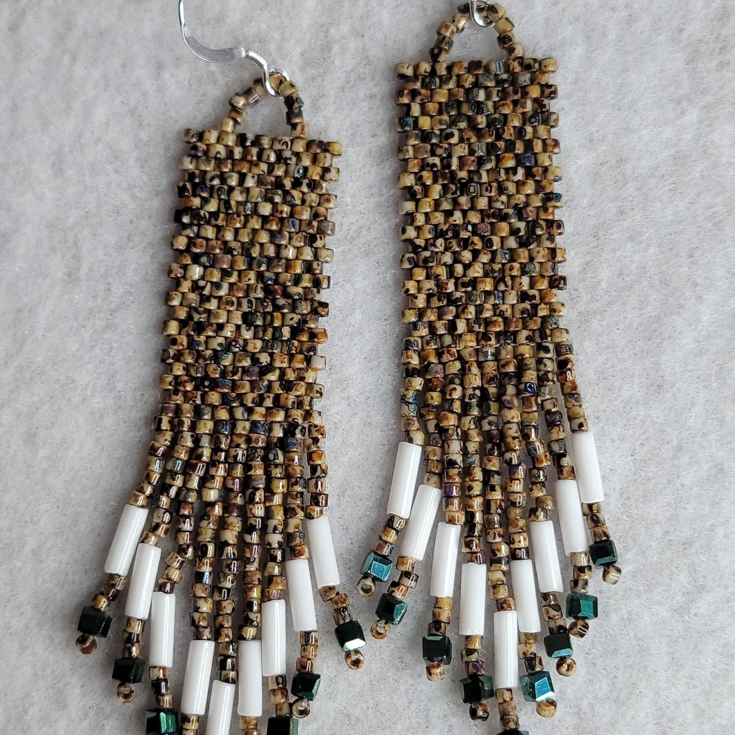 Handmade Rustic Western Beaded Earrings