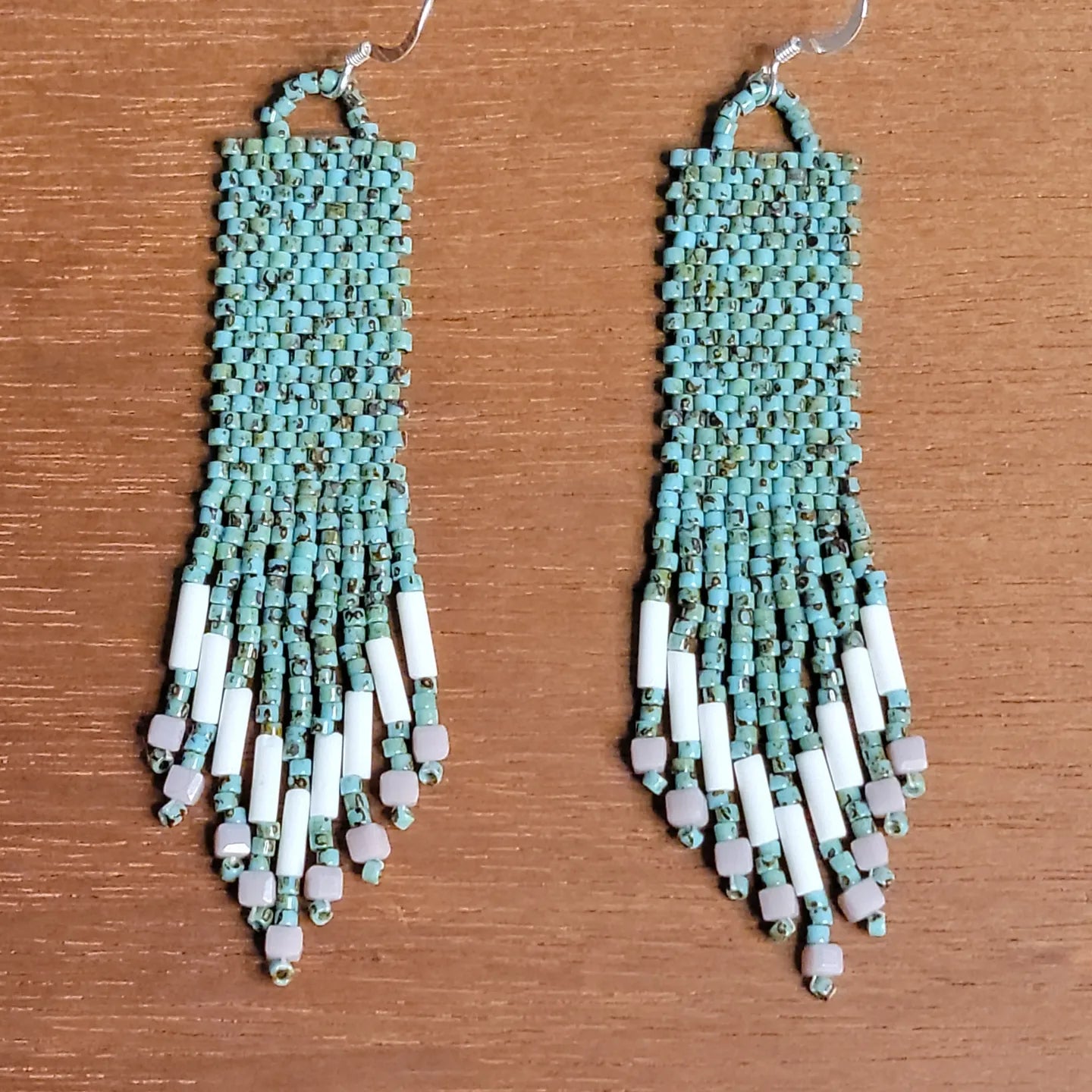 Handmade Rustic Western Beaded Earrings