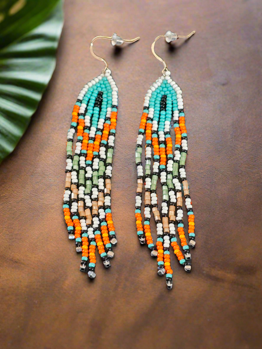 Handmade Retro Dangle Fringe Earrings