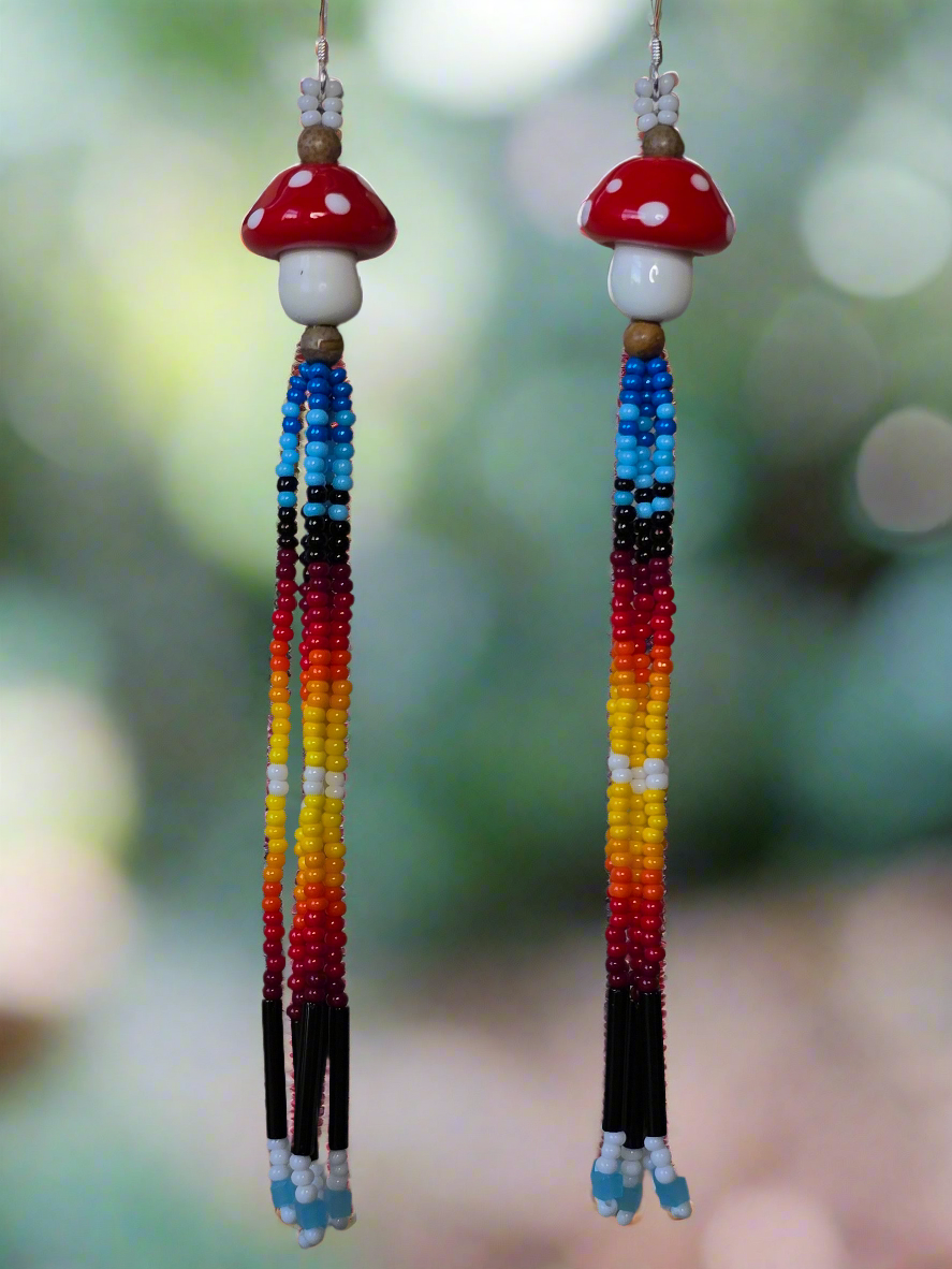 Mushroom Dangle Earrings