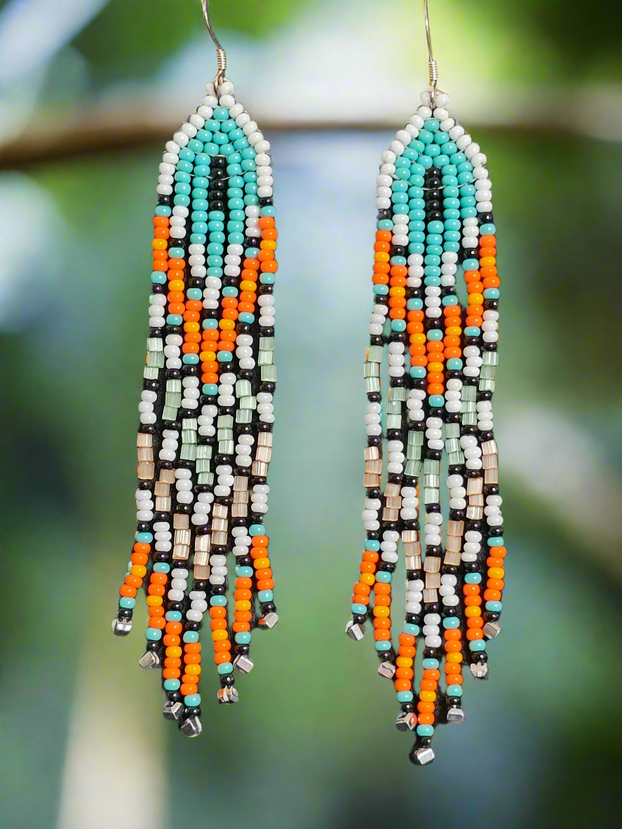 Handmade Retro Dangle Fringe Earrings