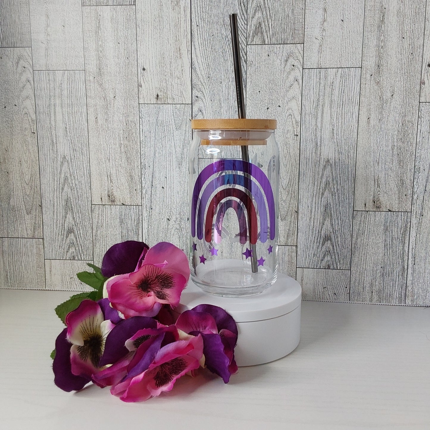 Libbey Purple Rainbow Glass